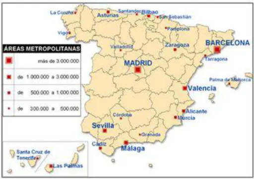 Figura 2: Mapa de España 