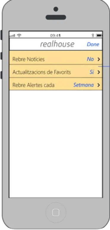 Figura 20: Wireframe Configuració d’ Alertes 