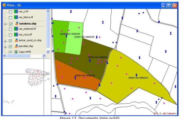 Figura 13. Documento Vista gvSIG