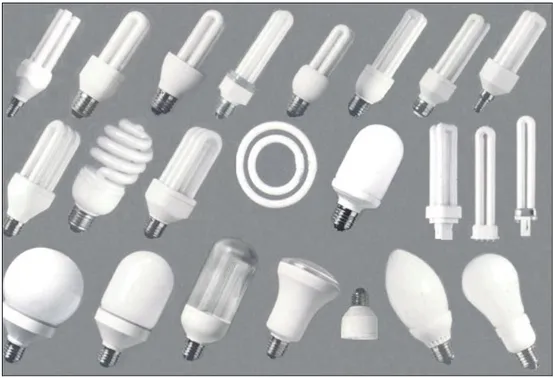 Ilustración 24. Diversos tipos de lámparas LFC 