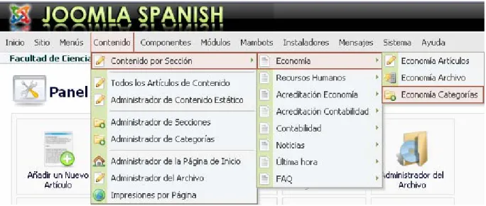 Figura 2.15 Creación de una “Categoría”  