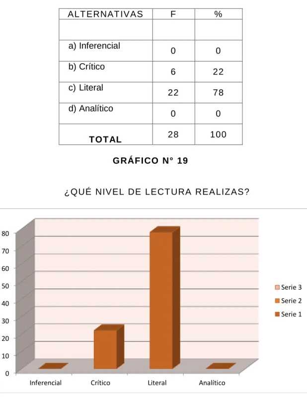 GRÁFICO N° 19  