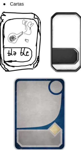 Fig.  18  Evolución del diseño de las cartas 
