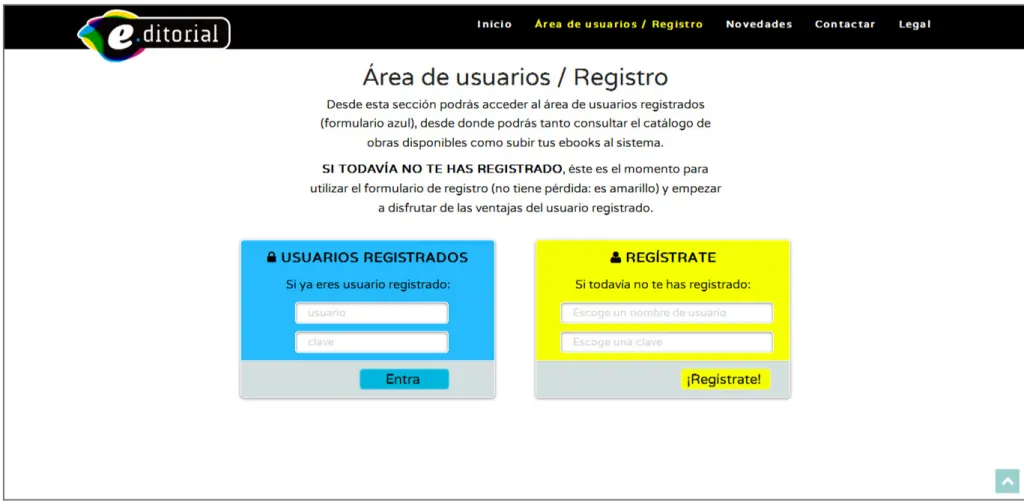 Figura 11: Prototipo página usuarios/registro