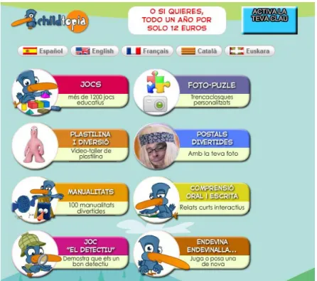 Figura 20: Pàgina web de ChildTopia 