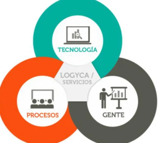 Figura 2. ORGANIZACIÓN LOGYCA. (2016). Unidades de negocio LOGYCA SERVICIOS 