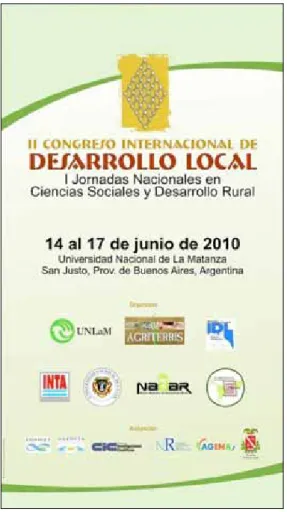 Figura 5. Cartel del II Congreso de D.L. (La Matanza-Argentina, 2010) 