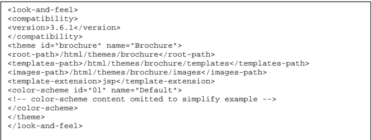 Figura 10. Liferay-look-and-feel.xml 