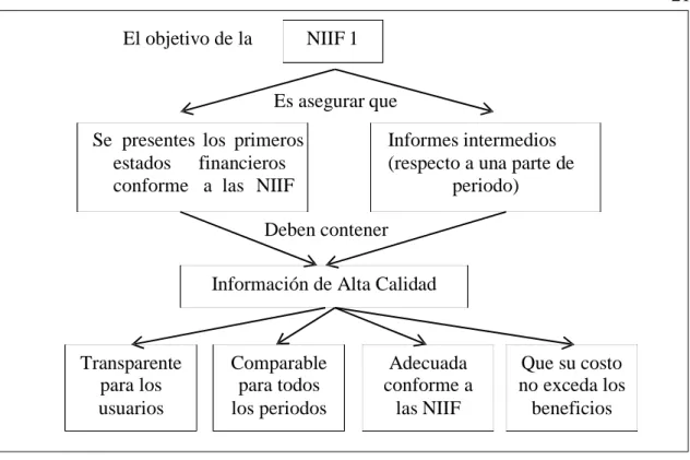 Figura 5. Objetivo de la NIIF 1  Fuente: Elaboración propia 