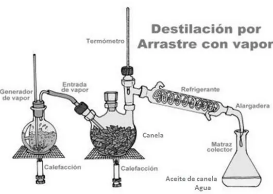 Figura N° 02 Destilación por Arrastre de vapor  