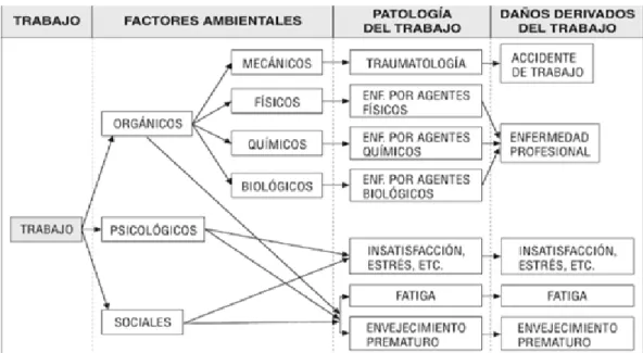 Figura 4. Dolores derivados del trabajo. Información adaptada de las técnicas de PRL. Elaborado  por Quijije Anzules Jacinto Guillermo