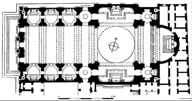 Fig. 1.10. Planta de la Iglesia del Gesù de Vignola. 
