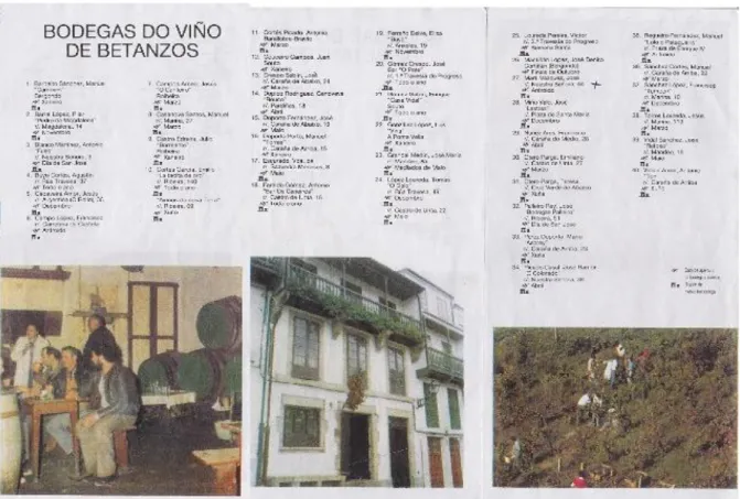 Figura 6. O viño de Betanzos. Guia de bodegas II. 1985. Fonte: Asociación de Colleiteriros de Viño de Betanzos
