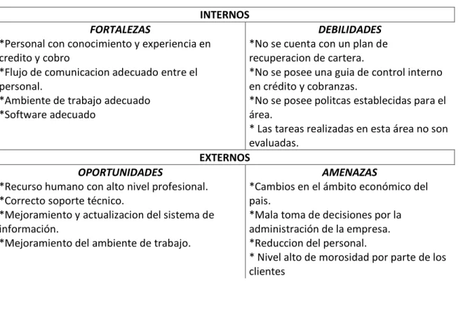 Figura 11 Análisis Foda 
