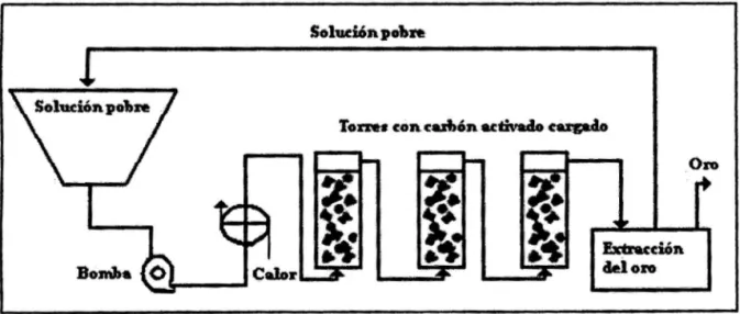 Figura 2.1. Diagrama de un sistema de desorción 