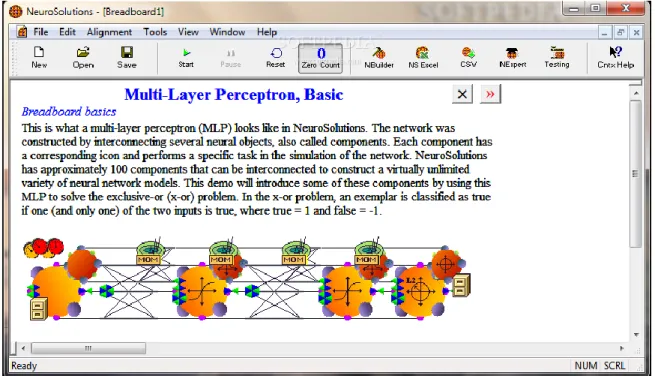 Figura 1.5 Interfaz de NeuroSolutions. 
