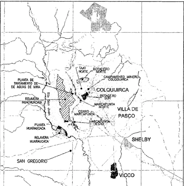 figura  3.1  Ubicación de la Mina Colquijirca 