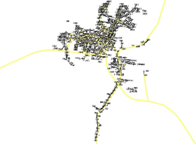 Figura 3.1 Datos cartográficos de la planta exterior del CT de Chambas. 