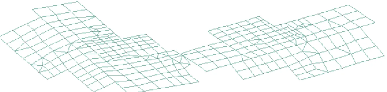 Fig. 2.12 Discretización de losas de cubierta. 