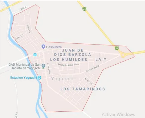 Figura 17 Mapa del Cantón Yaguachi 