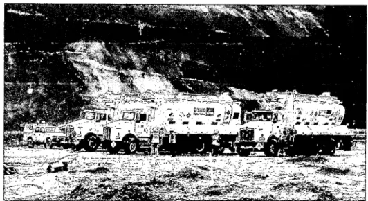 Foto 02:  Camiones fábrica usados en  minera Yanacocha. 