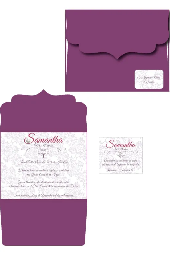 Figura 35 Invitación de Quinceañera 3 