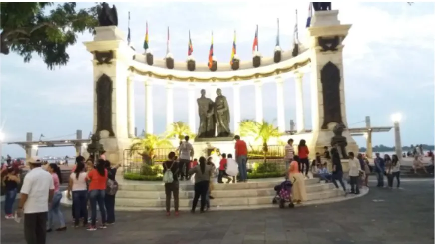 Figura  6: Monumento  a  los libertadores  Simón Bolívar  y San Martín  Fuente:  Elaboración  propia 