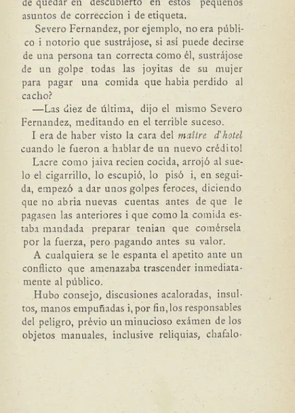 taba mandada preparar tenían que comérsela por la fuerza, pero pagando antes su valor.