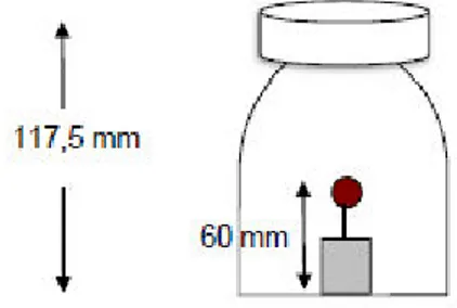 Figura N°4 Ubicación de Sensor dentro del Recipiente. 