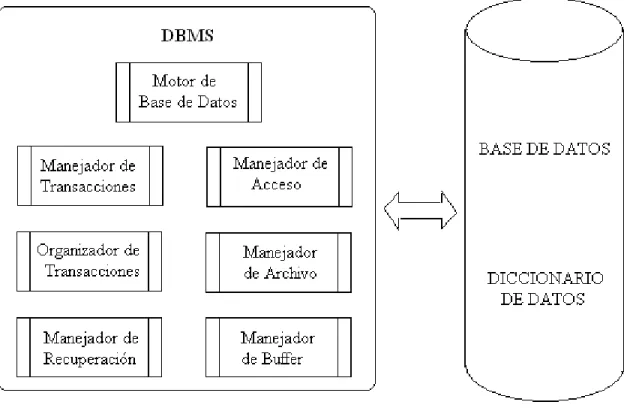 Figura I.1  DBMS Componentes de Integridad 