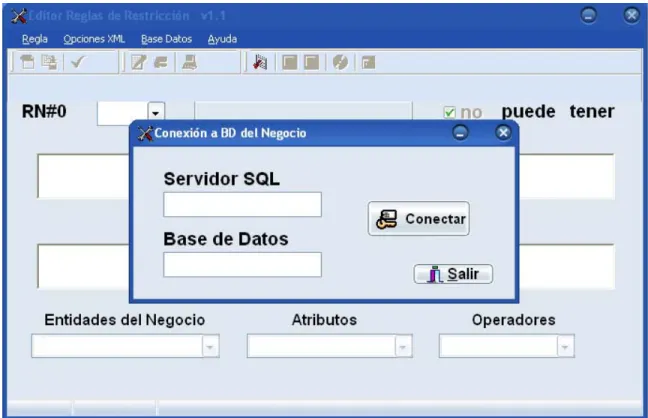 Figura III.1  Conexión a la base de datos. 
