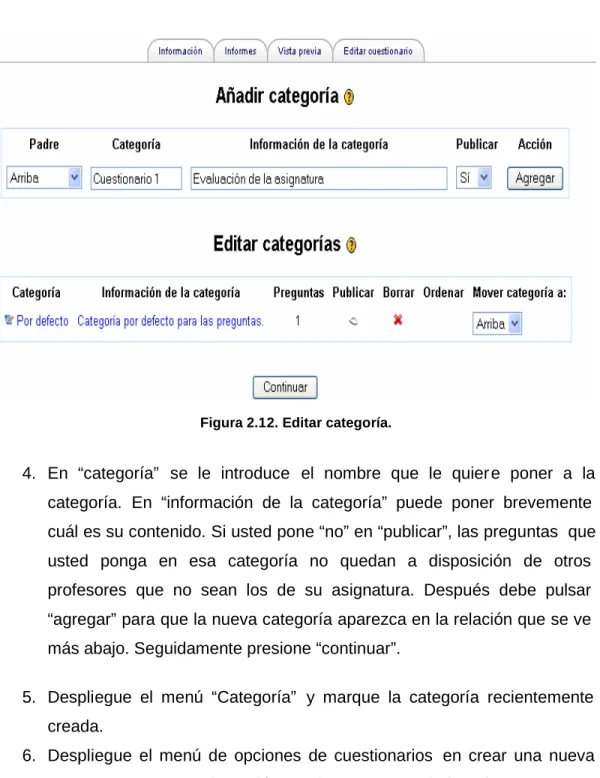 Figura 2.12. Editar categoría.