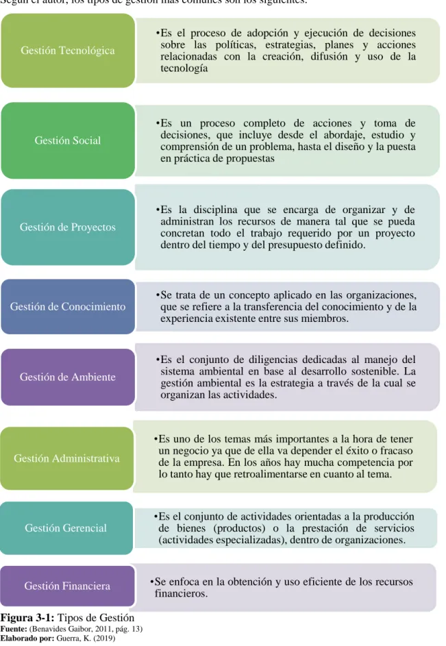 Figura 3-1: Tipos de Gestión 