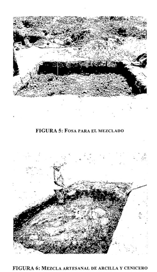 FIGURA  5:  FOSA PARA EL MEZCLADO 