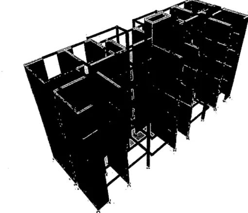 Fig.  4.5: Modelo Estructural del edificio para análisis. 
