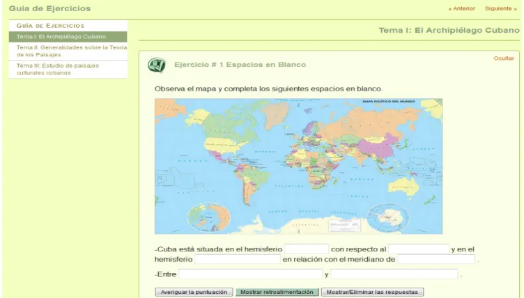 Figura 5. Ejercicios Interactivos
