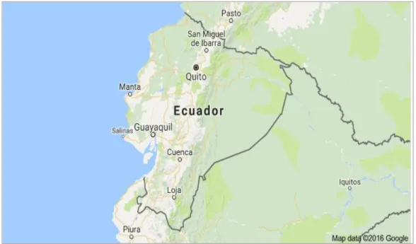 Figura 1-1: Mapa de Ecuador 