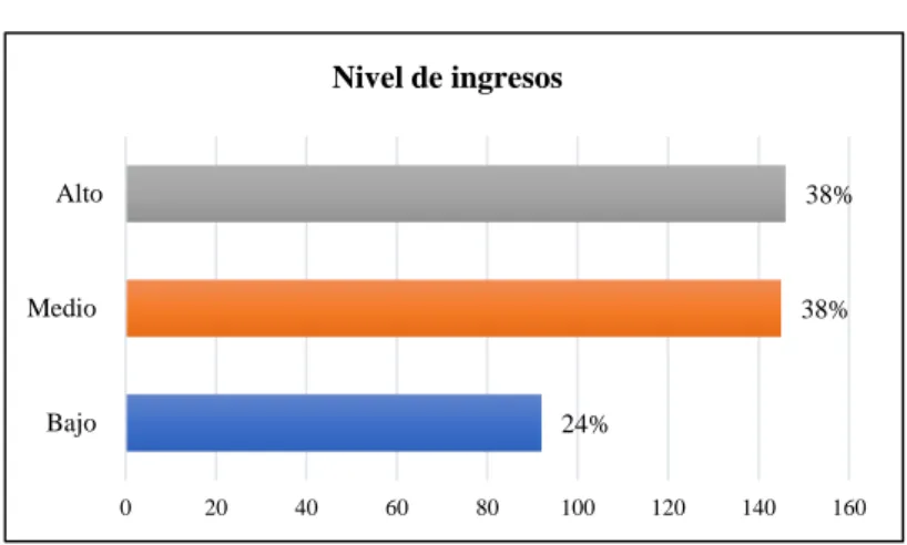Gráfico 5-3: Nivel de ingresos 
