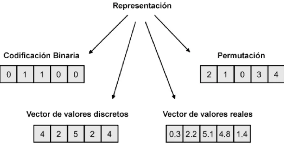 Figura 1.2: Mejores codificaciones para problemas de optimización. 