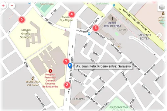Figura 3-1: Localización Geográfica del Hospital General Docente de Riobamba