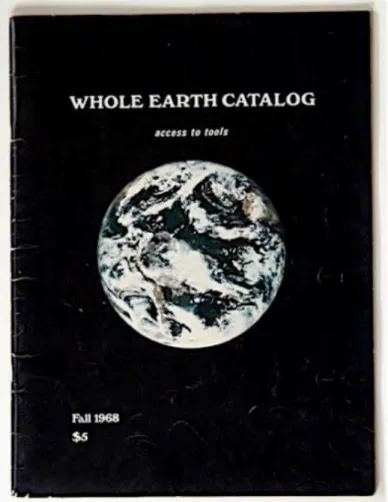 Fig. 2.1 Portada del Whole Earth Catalog,  (anónimo, 2011) 