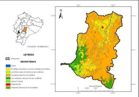 Figura 1-3. Mapa de usos de suelo según los GEOSISTEMAS 1985. 