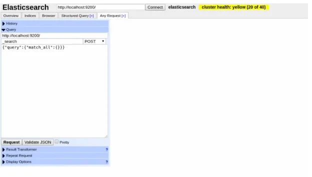 Figura 3.2: Interfaz del plugin ElasticSearch Head