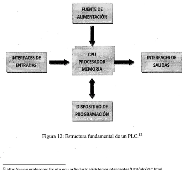 Figura 12: Estructura fundamental de un PLC. 12 