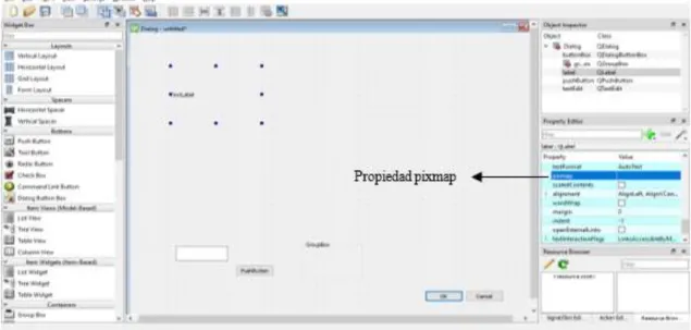 Figura 15-2: Clase Label - Qt Designer 