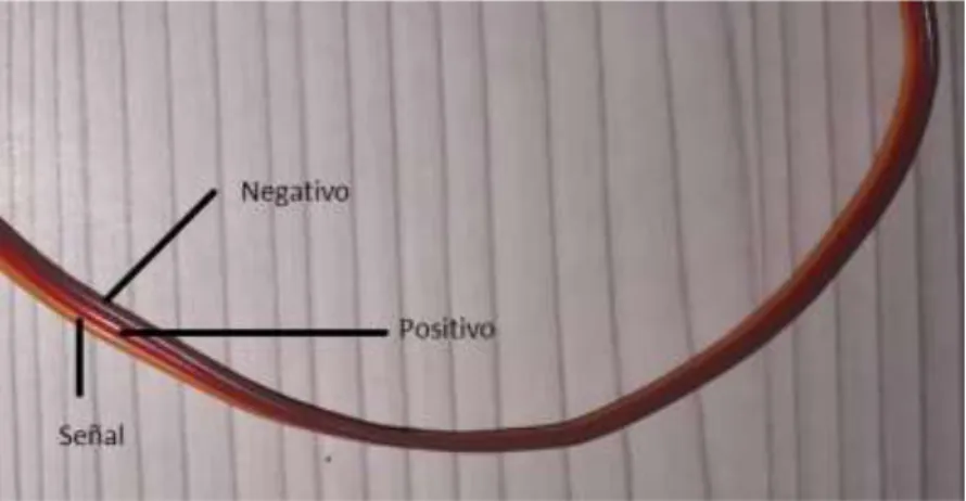 Figura 23-2: Distribución de cables de servomotor 