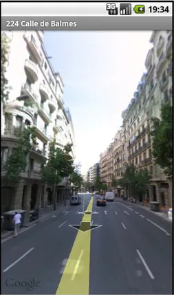 Figura  21.   Carrer   de   Balmes   (Barcelona)  visualitzat amb Street View.