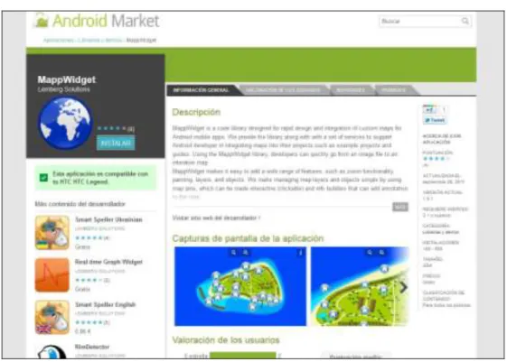 Figura 23. Android Market - MappWidget 