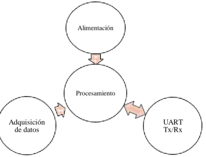 Figura 2-2: Diagrama de bloques de la etapa de Procesamiento de Datos 