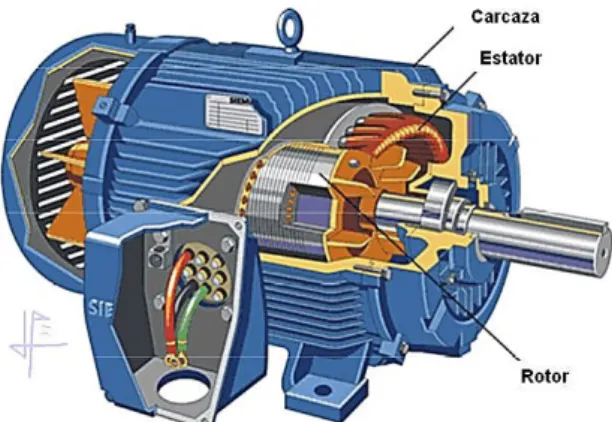 Figura 1-2 Motor trifásico de inducción 